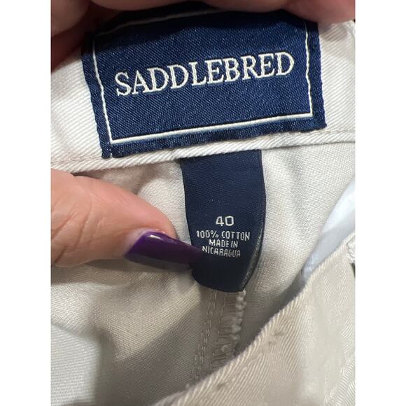 Saddlebred Mens Chino Shorts Size 40 Comfort Flex Classic Fit Stretch Golf Walk - Picture 5 of 7